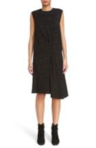 Women's Acne Studios Danya Floral Asymmetrical Hem Dress Us / 36 Eu - Black