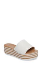 Women's Jslides Reesa Platform Slide Sandal Eu - White