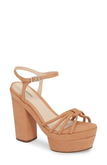 Women's Schutz Faubina Platform Sandal .5 M - Brown