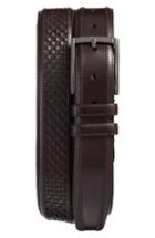 Men's Mezlan Parma Woven Leather Belt - Brown