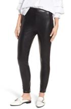 Women's Leith High Waist Faux Leather Leggings - Black