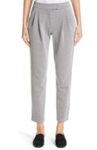 Women's Armani Collezioni Pleated Stripe Jacquard Pants Us / 38 It - Grey
