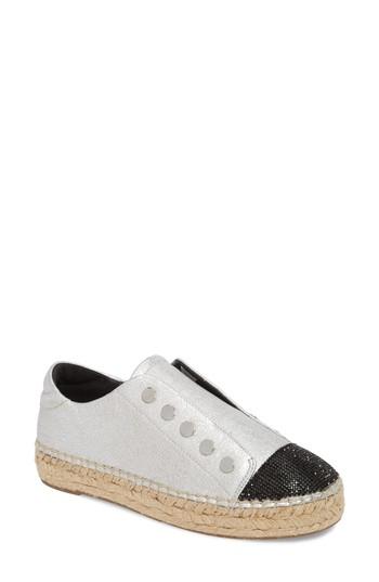 Women's Kendall + Kylie Juniper Espadrille Sneaker .5 M - Metallic