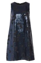 Women's Kate Spade New York Leopard Sequin Shift Dress, Size - Blue