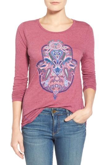 Women's Lucky Brand Paisley Hamsa Graphic Tee