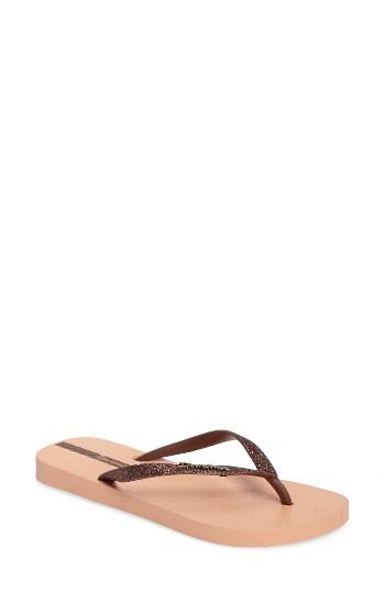 Women's Ipanema 'glitter' Flip Flop M - Blue