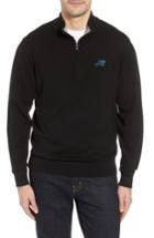 Men's Cutter & Buck Carolina Panthers - Lakemont Fit Quarter Zip Sweater