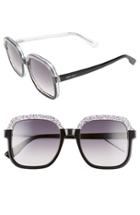 Women's Jimmy Choo 53mm Glitter Frame Sunglasses -