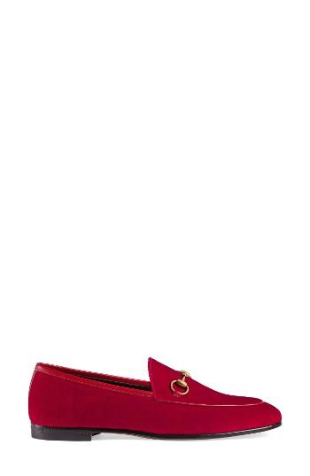Women's Gucci Brixton Velvet Loafer Us / 35eu - Blue/green