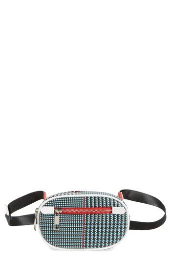 Like Dreams Houndstooth Belt Bag - Blue
