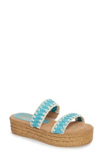 Women's Sbicca Anette Slide Sandal M - Blue