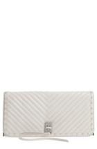 Rebecca Minkoff Becky Quilted Leather Clutch - Ivory