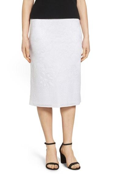Women's Ming Wang Jacquard Knit Skirt