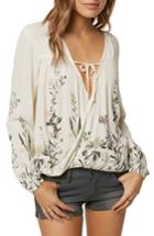 Women's O'neill Dresden Printed Top - Ivory