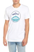 Men's Casual Industrees Old Seattle Graphic T-shirt - White