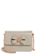 Ted Baker London Callih Bow Leather Crossbody Bag - Red