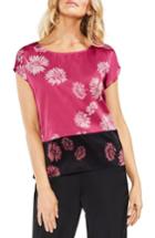 Women's Vince Camuto Chateau Floral Print Top, Size - Pink
