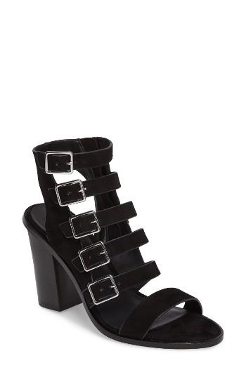 Women's Rebecca Minkoff Jenna Cage Sandal .5 M - Black