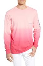 Men's Vineyard Vines Dip Dye Two-tone Whale Pocket T-shirt - Pink