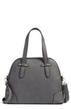 Sole Society Christie Faux Leather Satchel - Grey