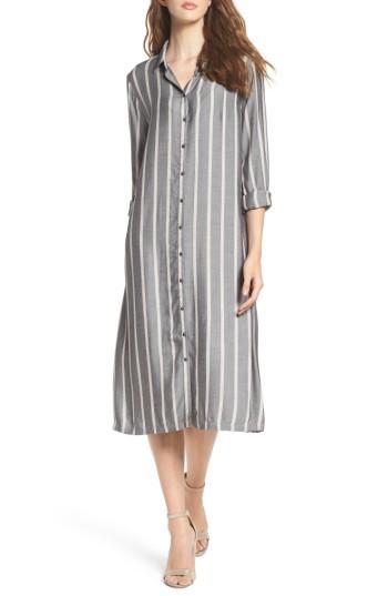 Women's Knot Sisters Bridgerland Midi Shirtdress - Grey