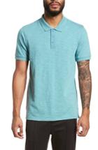 Men's Vince Fit Slub Polo, Size Large - Blue