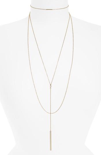 Women's Topshop Multi-row Drop Pendant Necklace