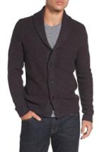 Men's Nordstrom Men's Shop Shawl Collar Cardigan, Size - Grey