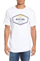 Men's Rip Curl Upper Ground Classic Logo Graphic T-shirt, Size - White