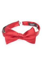 Men's Nordstrom Men's Shop Solid Silk Bow Tie, Size - Red
