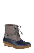 Women's Sperry Saltwater Quilted Watperproof Boot .5 M - Blue