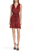 Women's Alice + Olivia Brooks Animal Print Fit & Flare Dress - Red