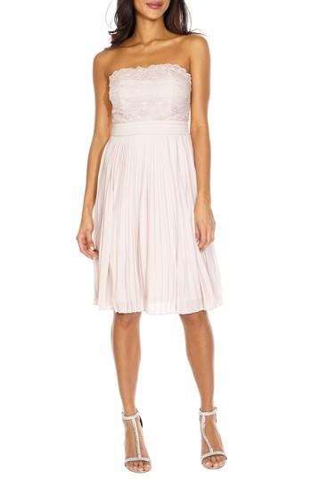 Women's Tfnc Kara Pleated Strapless Dress - Pink