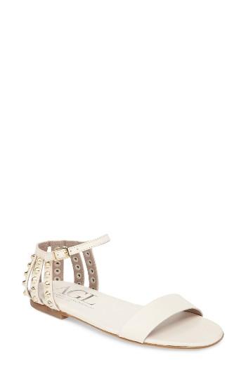 Women's Agl Studded Heel Cage Sandal Us / 35eu - White