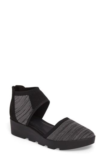 Women's Eileen Fisher Ogden Knit Wedge M - Black