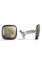 Men's David Yurman 'streamline' Cuff Links With Black Mother-of-pearl