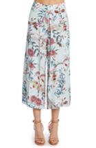 Women's Willow & Clay Print Layered Culottes - Blue