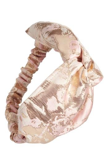 Tasha Metallic Brocade Head Wrap, Size - Metallic