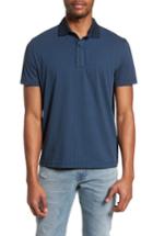 Men's W.r.k Reworked Slim Fit Leaf Print Polo - Blue