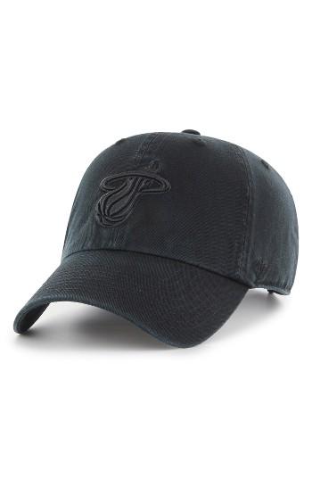 Women's '47 Clean Up Miami Heat Baseball Hat - Black