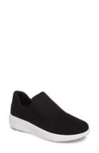 Women's Fitflop Loaff Platform Slip-on Sneaker .5 M - Black