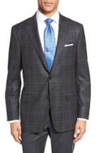 Men's Hickey Freeman Beacon Classic Fit Plaid Wool Sport Coat