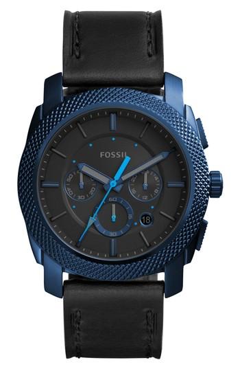 Men's Fossil Machine Chronograph Bracelet Watch, 45mm