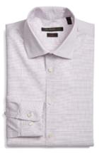 Men's John Varvatos Star Usa Trim Fit Check Stretch Dress Shirt .5 R - Purple