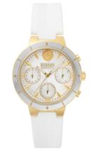 Women's Versace Harbour Heights Silicone Strap Watch, 38mm