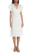 Women's Tory Burch Susanna Flutter Sleeve Midi Dress - White