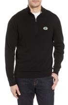 Men's Cutter & Buck Green Bay Packers - Lakemont Fit Quarter Zip Sweater
