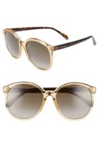Women's Givenchy 56mm Round Sunglasses - Yellow