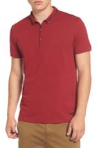 Men's Boss Orange Pejo Button Down Polo, Size - Red