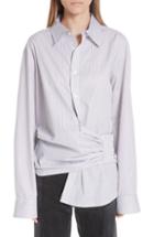 Women's Wit & Wisdom Embellished Tie Front Blouse